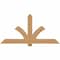 Ekena Millwork Redmond Smooth Timber Gable Bracket, Western Red Cedar, 72"W x 36"H x 5 1/2"D x 5 1/2"F, 12/12 Pitch GBW072X36X0606RED00SWR - alternate 1